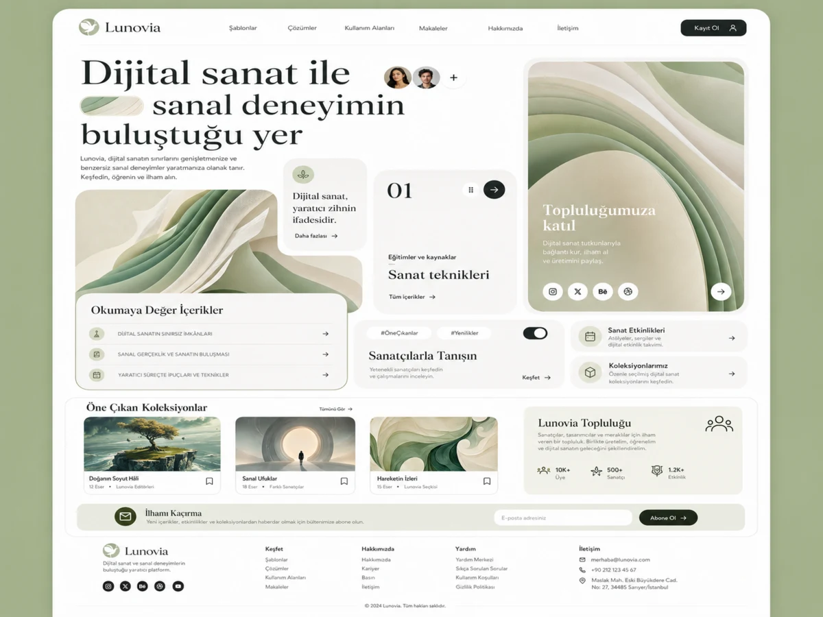 STARTUP web tasarım örneği