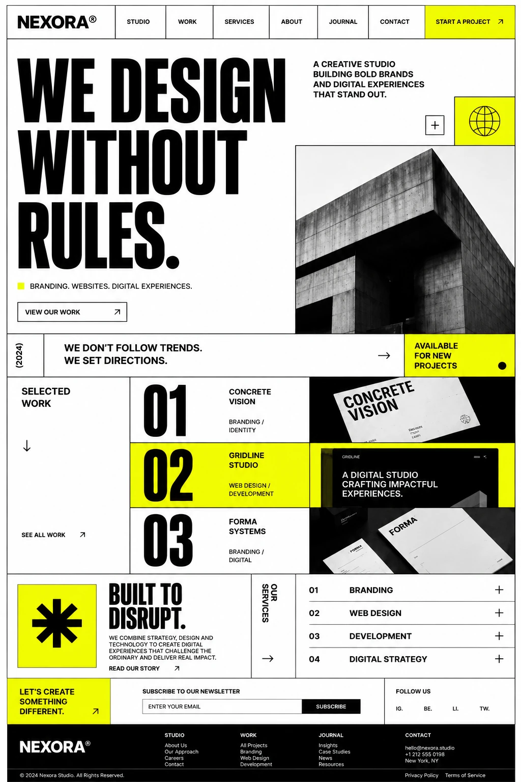 Web Design Trends proje örneği